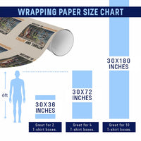Welcome To Summerween Chillin And Thrillin Wrapping Paper Roll Funny Summer Halloween
