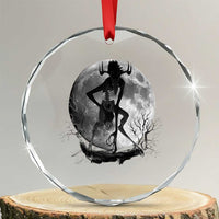Wendigo Crystal Glass Ornament Cryptid Horror Moon Mythical Creature Halloween - Wonder Print Shop