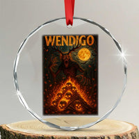 Wendigo Crystal Glass Ornament Halloween Cryptid Horror Mythical Creature - Wonder Print Shop