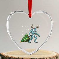 Wendigo Monster Heart Crystal Glass Ornament Cryptid Mythical Christmas - Wonder Print Shop