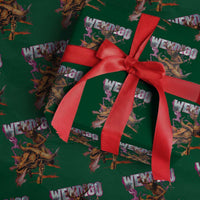 Wendigo Wrapping Paper Roll Riding Skeleton Cryptid Occult Dark Fantasy - Wonder Print Shop