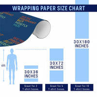 We're Pregnant But Mostly Her Wrapping Paper Roll Funny Pregnancy Announcement Expecting Mom Dad - Wonder Print Shop