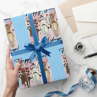 Western Christmas Horse Rider Wrapping Paper Roll Happy Yee Haw Lidays - Wonder Print Shop