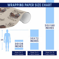 Western Christmas Wrapping Paper Roll Howdy Christmas Blaze The Trail To Joy Cowboy Santa - Wonder Print Shop