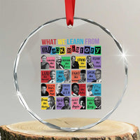 What We Learn From Black History Crystal Glass Ornament Black Civil Rights Leaders TS02