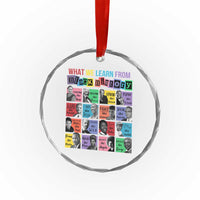 What We Learn From Black History Crystal Glass Ornament Black Civil Rights Leaders - Wonder Print Shop