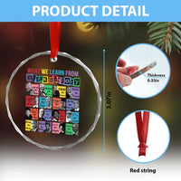 What We Learn From Black History Crystal Glass Ornament Black Civil Rights Leaders - Wonder Print Shop