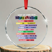 What We Learn From Black History Crystal Glass Ornament Celebration African American Roots Pride TS02