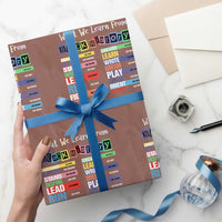 What We Learn From Black History Wrapping Paper Roll African American Pride