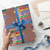 What We Learn From Black History Wrapping Paper Roll Celebration African American Roots Pride - Wonder Print Shop