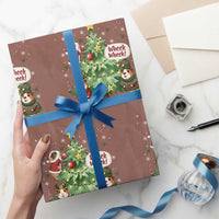 Wheek Wheek Guinea Pig Christmas Outfit Wrapping Paper Roll Cavy Lover Gift - Wonder Print Shop