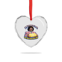 When Life Gives You Lemons Make Lemon Pound Cake Funny Meme Heart Crystal Glass Ornament Viral Hip Hop Humor Parody for Rap Fans