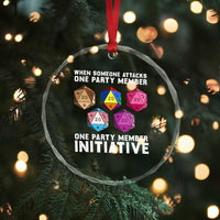 When Someone Attacks One Party Member D20 Dice LGBTQ Ally Crystal Glass Ornament TS10