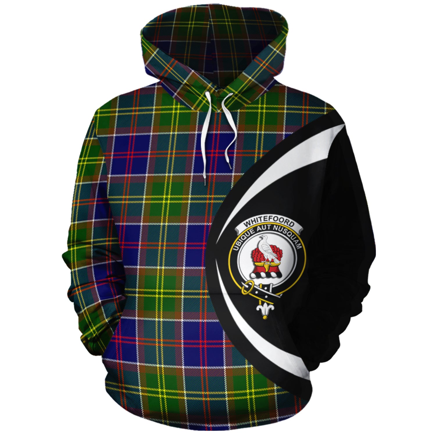 scottish-whitefoord-modern-clan-crest-circle-style-tartan-hoodie