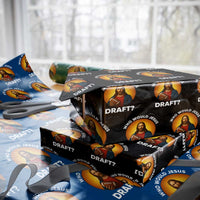 Who Would Jesus Draft Wrapping Paper Roll Christian Football Lover - Wonder Print Shop