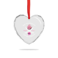Why Be A Princess When You Can Be A Pirate Heart Crystal Glass Ornament Pink Pirates Ship Crossbones Freebooter - Wonder Print Shop