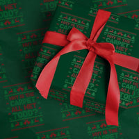 Why Is The Carpet All Wet Todd Christmas Movie Wrapping Paper Roll Funny Xmas Couple Matching - Wonder Print Shop