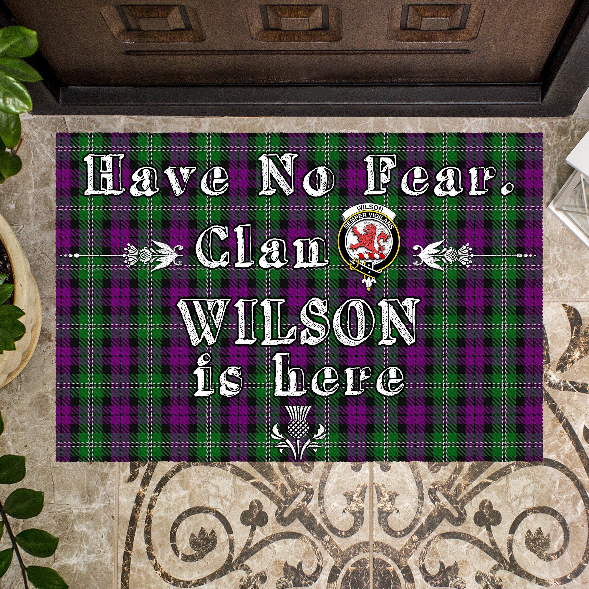 wilson-clan-tartan-door-mat-family-crest-have-no-fear-tartan-door-mat