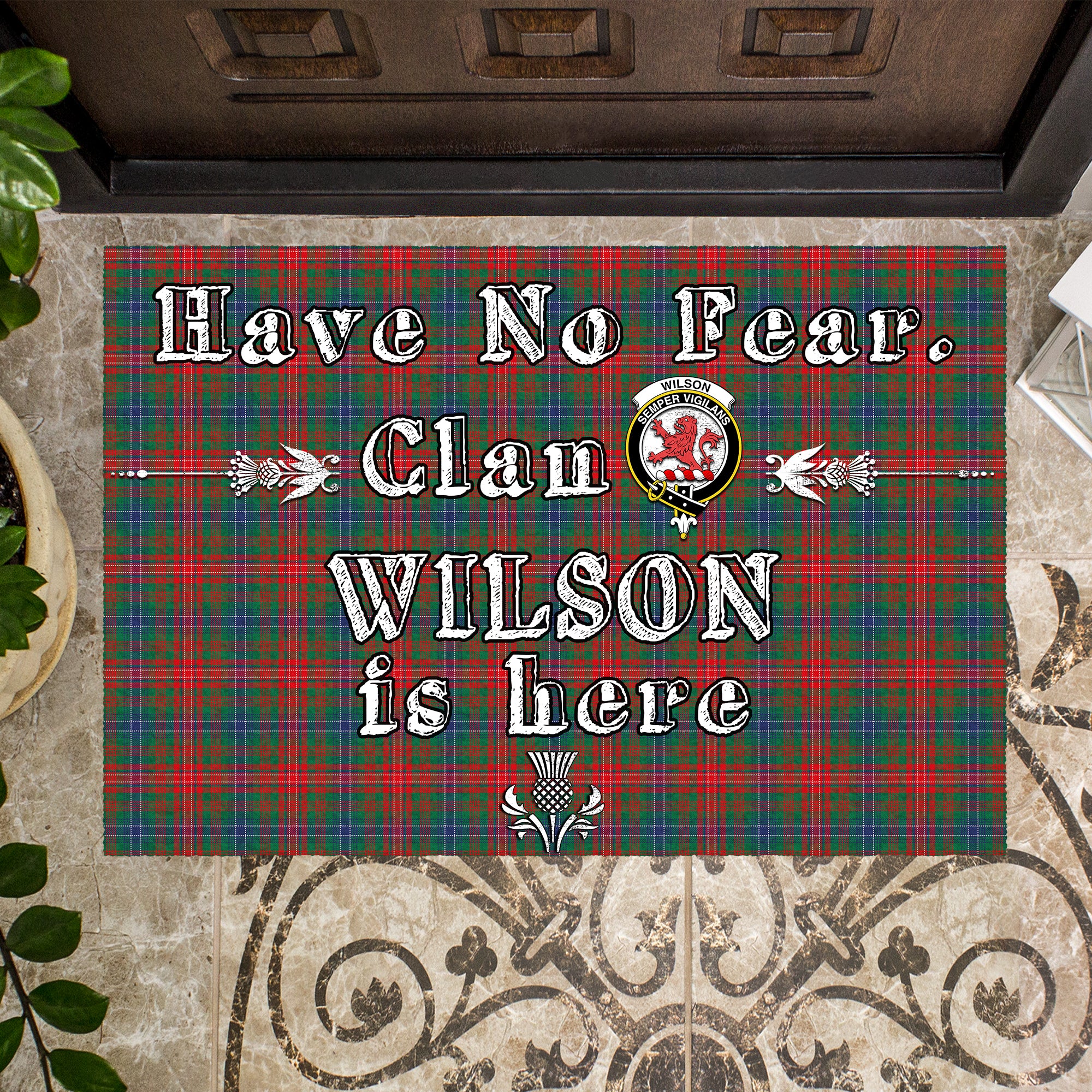 wilson-modern-clan-tartan-door-mat-family-crest-have-no-fear-tartan-door-mat