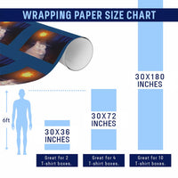 Wizard Cat Wrapping Paper Roll Weird Funny Retro Halloween Orange Cat Meme - Wonder Print Shop