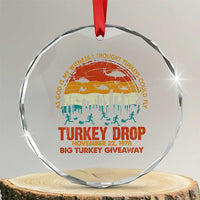 WKRP Turkey Drop Crystal Glass Ornament Funny Thanksgiving Day First Annual WKRP - Wonder Print Shop
