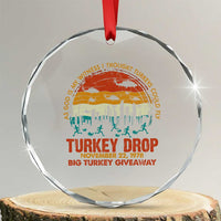 WKRP Turkey Drop Crystal Glass Ornament Funny Thanksgiving Day First Annual WKRP TS10