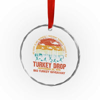 WKRP Turkey Drop Crystal Glass Ornament Funny Thanksgiving Day First Annual WKRP TS10