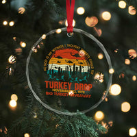 WKRP Turkey Drop Crystal Glass Ornament Funny Thanksgiving Day First Annual WKRP TS10
