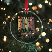 WKRP Turkey Drop Crystal Glass Ornament Retro First Annual WKRP Funny Thanksgiving Day TS10