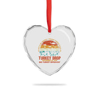 WKRP Turkey Drop Heart Crystal Glass Ornament Funny Thanksgiving Day First Annual WKRP - Wonder Print Shop