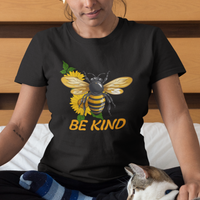 Anti Bullying T Shirt Be Kind Floral Bee Choose Kindness - Wonder Print Shop