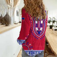 Haiti Women Casual Shirt Dashiki Style Gorgeous LT13 - Wonder Print Shop