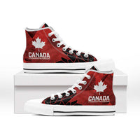 Women Rugby Canada High Top Shoes Maple Energy Never Stops - Wonder Print Shop