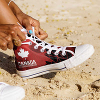Women Rugby Canada High Top Shoes Maple Energy Never Stops - Wonder Print Shop
