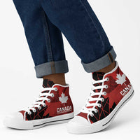 Women Rugby Canada High Top Shoes Maple Energy Never Stops - Wonder Print Shop