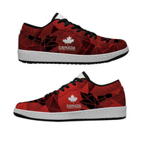 Women Rugby Canada Low Sneakers Maple Energy Never Stops - Wonder Print Shop