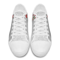 Women Rugby England Low Top Shoes Red Roses Energy Never Stops - Wonder Print Shop