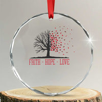 World AIDS Day Awareness Gift Crystal Glass Ornament Faith Hope Love - Wonder Print Shop