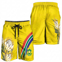 World Cricket South Africa Shorts for Men Protea Flower Come On Proteas!