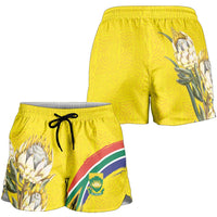 World Cricket South Africa Shorts for Women Protea Flower Come On Proteas!