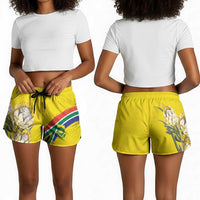 World Cricket South Africa Shorts for Women Protea Flower Come On Proteas!