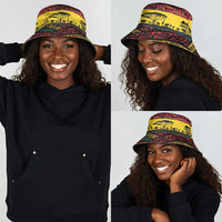 World Cricket Zimbabwe Bucket Hat Zimbabwe Bird Go Chevrons!