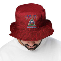 World Football Haiti 2026 Bucket Hat Haiti est de Retour Red Voodoo Veve Spirits - Wonder Print Shop