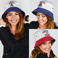 World Football Haiti 2026 Bucket Hat Haiti est de Retour White Voodoo Veve Spirits - Wonder Print Shop