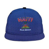 World Football Haiti 2026 Snapback Cap Haiti est de Retour Blue Voodoo Veve Spirits - Wonder Print Shop