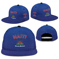 World Football Haiti 2026 Snapback Cap Haiti est de Retour Blue Voodoo Veve Spirits - Wonder Print Shop