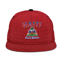 World Football Haiti 2026 Snapback Cap Haiti est de Retour Red Voodoo Veve Spirits - Wonder Print Shop