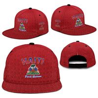 World Football Haiti 2026 Snapback Cap Haiti est de Retour Red Voodoo Veve Spirits - Wonder Print Shop