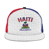 World Football Haiti 2026 Snapback Cap Haiti est de Retour White Voodoo Veve Spirits - Wonder Print Shop
