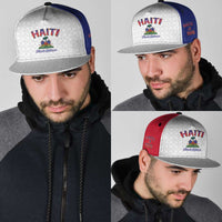 World Football Haiti 2026 Snapback Cap Haiti est de Retour White Voodoo Veve Spirits - Wonder Print Shop